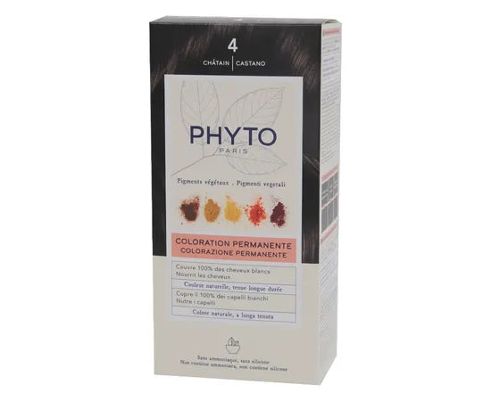 Phyto Phytocolor Kit Colorazione Permanente Per Capelli 4 Castano