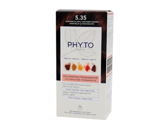 Phyto Phytocolor Kit Permanente Haarfarbe 5.35 Helles Schokoladenbraun