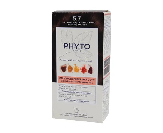 Phyto Phytocolor Kit Colorazione Permanente Per Capelli 5.7 Castano Chiaro Marrone