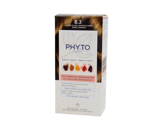 Phyto Phytocolor Kit Permanente Haarfarbe 8.3 Helles Goldblond