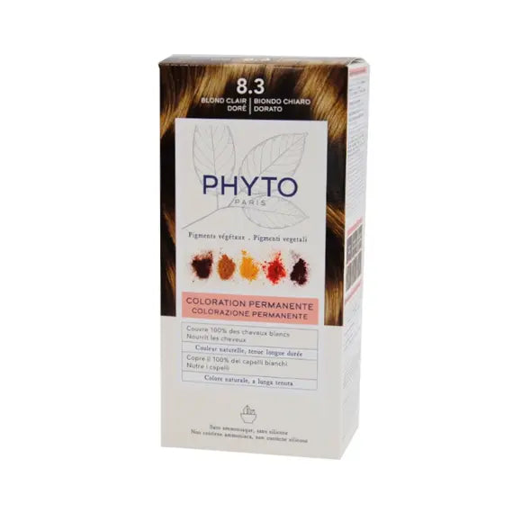 Phyto Phytocolor Kit Colorazione Permanente per Capelli 8.3 Biondo Chiaro Dorato | Acquista Online su Farmaclick