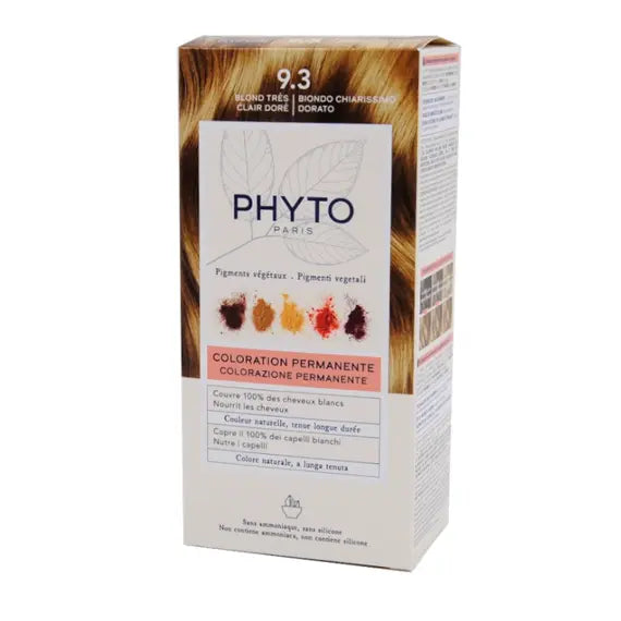 Phyto Phytocolor Kit Colorazione Permanente per Capelli 9.3 Biondo Chiarissimo Dorato | Acquista Online su Farmaclick