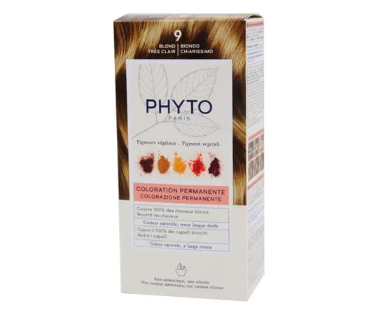 Phyto Phytocolor Kit Colorazione Permanente Per Capelli 9 Biondo Chiarissimo
