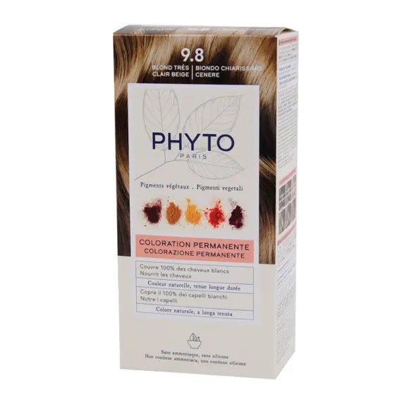 Phyto Phytocolor Kit Colorazione Permanente per Capelli 9.8 Biondo Chiarissimo Cenere | Acquista Online su Farmaclick