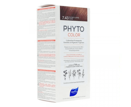 Phytocolor Colorazione Permanente Per Capelli 7.43 Biondo Ramato Dorato