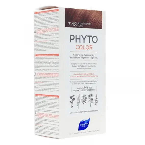 Phytocolor Colorazione Permanente per Capelli 7.43 Biondo Ramato Dorato | Acquista Online su Farmaclick