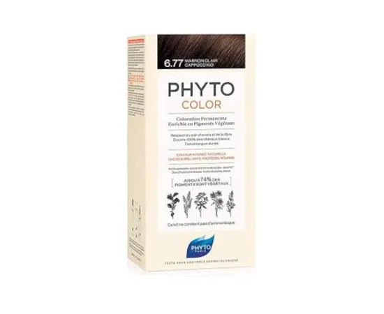 Phyto Phytocolor Sensitive Permanente Haarfärbung Speziell Für Empfindliche Kopfhaut 6.77 Hellbraun Haselnuss