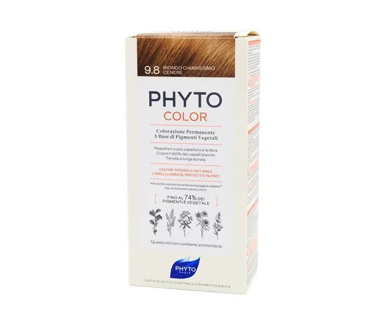 Phyto Phytocolor Colorazione Permanente Per Capelli 9.8 Biondo Chiarissimo Cenere