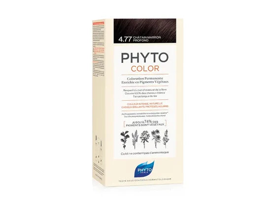 Phytocolor Colorazione Permanente Per Capelli 4.77 Castano Marrone Intenso