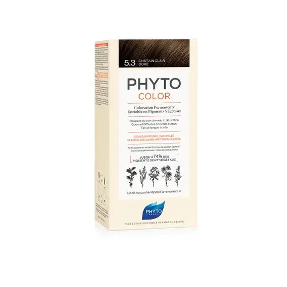 Phyto Phytocolor Kit Colorazione Permanente per Capelli 5.3 Castano Chiaro Dorato | Acquista Online su Farmaclick