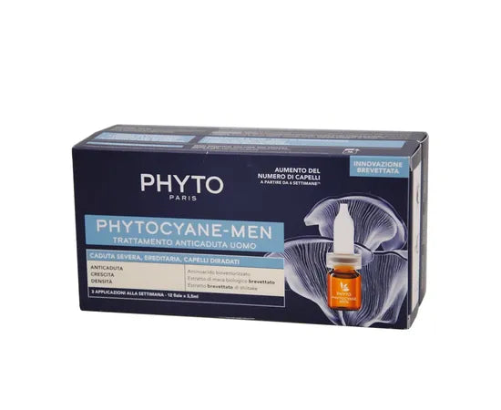 Phyto Phytocyane Trattamento Anticaduta Capelli Uomo 12 Fiale X 3.5 Ml