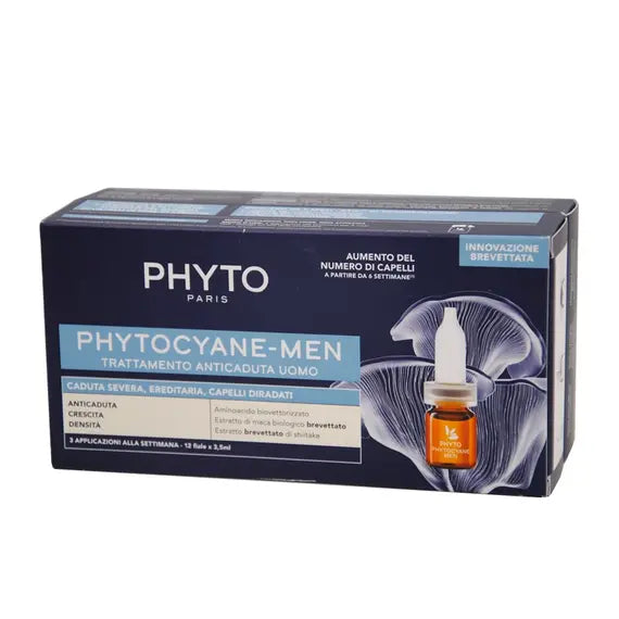 Phyto Phytocyane Trattamento Anticaduta Capelli Uomo 12 Fiale X 3.5 Ml | Acquista Online su Farmaclick