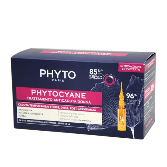 Phyto Phytocyane Trattamento Anticaduta Temporanea Capelli Donna 12 Fiale X 5 Ml | Acquista Online su Farmaclick
