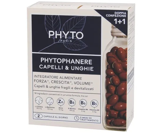 Phyto Phytophanere Nahrungsergänzungsmittel für Haare und Nägel Doppelpack 1 + 1 180 Kapseln