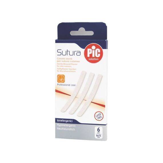 Pic Sutura Cerotti per Suture Cutanee 6 Cerotti 6x75mm | Acquista Online su Farmaclick