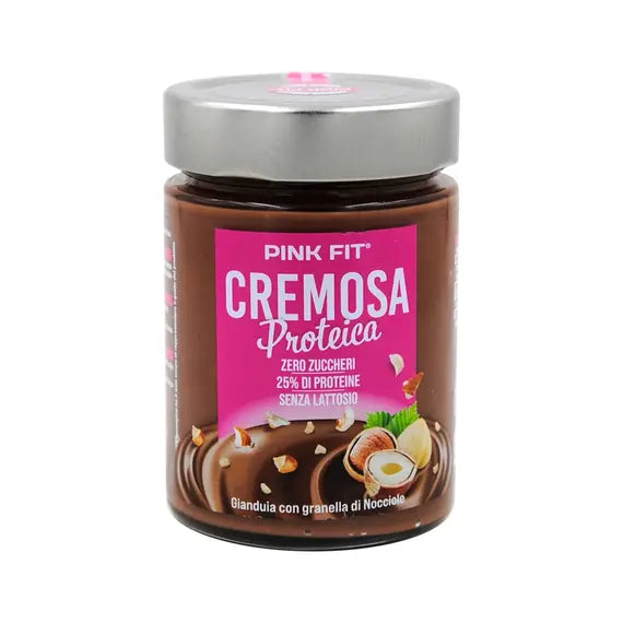 Proaction Pink Fit Cremosa Proteica Gianduia con Granella di Nocciole 300 G | Acquista Online su Farmaclick