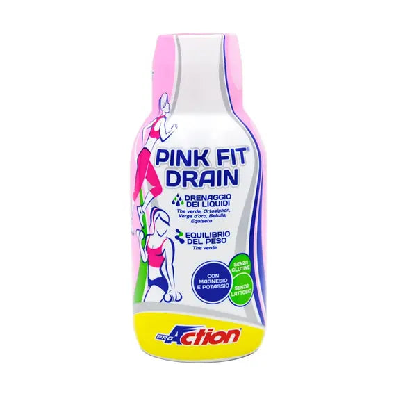 Proaction Pink Fit Drain Integratore per il Drenaggio dei Liquidi 500 Ml | Acquista Online su Farmaclick