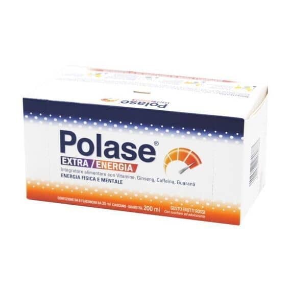 Polase Extra Energia Integratore Alimentare 8 Flaconcini Gusto Frutti Rossi | Acquista Online su Farmaclick