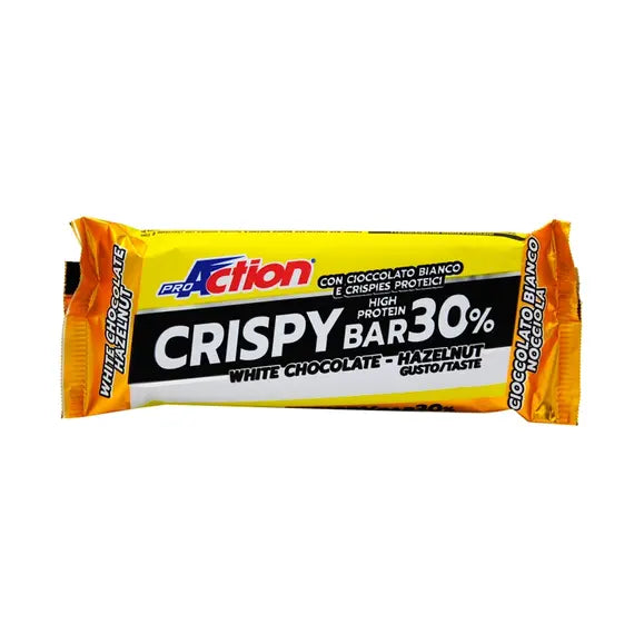 Proaction Crispy Bar 30% Barretta Proteica Cioccolato Bianco 50g | Acquista Online su Farmaclick