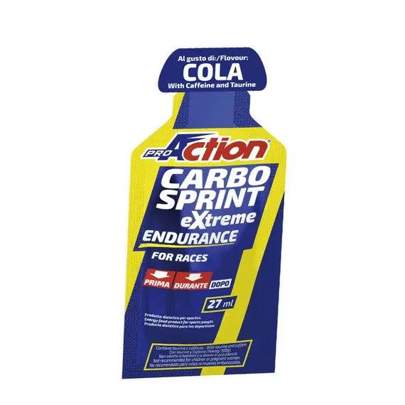 Proaction Carbo Sprint Extreme Integratore in Gel a Base di Carboidrati con Caffeina e Taurina Gusto Arancia 27 Ml | Acquista Online su Farmaclick