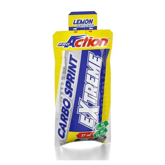 Proaction Carbo Sprint Extreme Integratore in Gel a Base di Carboidrati con Caffeina e Taurina Gusto Limone 27 Ml | Acquista Online su Farmaclick