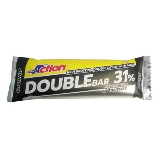 Proaction Double Bar 31% Barretta Proteica Gusto Cocco Caramello 60 G | Acquista Online su Farmaclick
