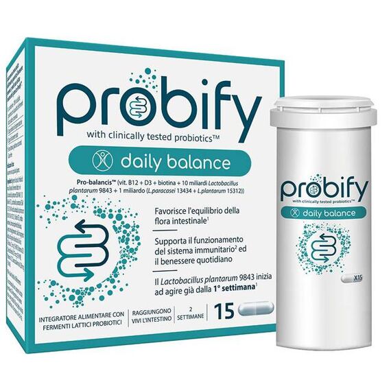 Probify Daily Balance Integratore Alimentare di Fermenti Lattici 15 Capsule | Acquista Online su Farmaclick