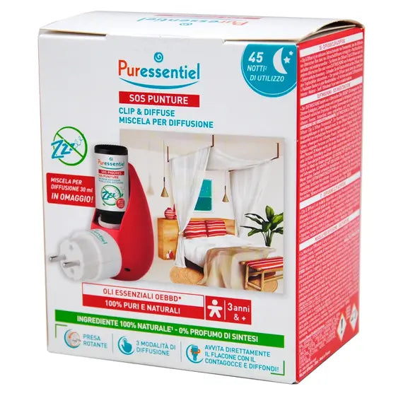 Puressentiel Sos Punture Clip e Diffuse Miscela per Diffusione in Omaggio 45 Notti di Utilizzo | Acquista Online su Farmaclick