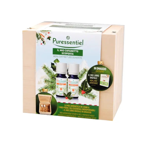 Puressentiel Cofanetto Scoperta Aromateca in Legno + 2 Oli Essenziali Bio + Libro Digitale | Acquista Online su Farmaclick