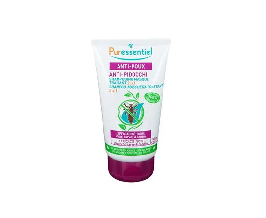 Puressentiel Trattamento Anti Pidocchi Shampoo Maschera Trattante 2 In 1 Tratta E Lava 150 Ml