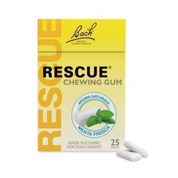 Rescue Chewing Gum Gusto Menta Fresca 25 Pezzi | Acquista Online su Farmaclick