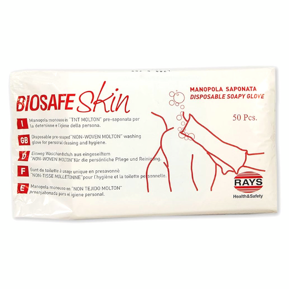 Rays Biosafe Skin Manopola Monouso Non Saponata 50 Pezzi | Acquista Online su Farmaclick
