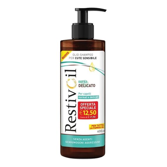 Restivoil Extra Delicato Olio Shampoo Capelli Normali e Delicati 400 Ml | Acquista Online su Farmaclick