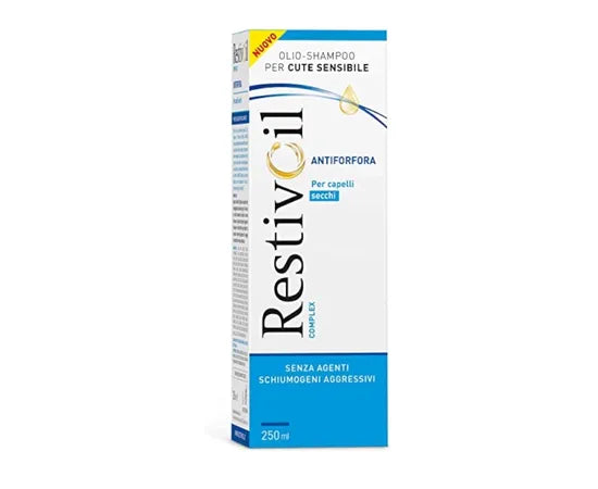 Restivoil Complex Olio Shampoo Per Cute Sensibile Antiforfora Per Capelli Secchi 250 Ml