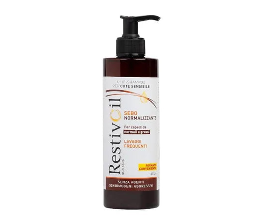Restivoil  Olio Shampoo Fisiologico  Sebonormalizzante  Da 400 Ml