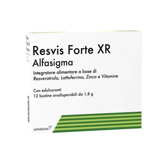 Resvis Forte Xr Integratore per le Difese Immunitarie 12 Bustine | Acquista Online su Farmaclick