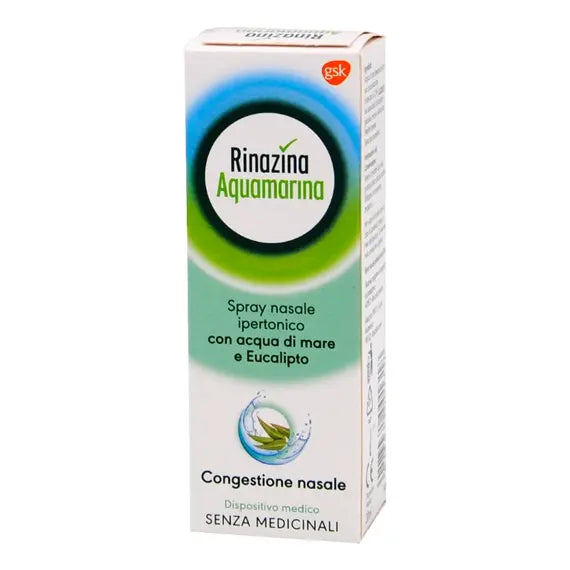 Rinazina Aquamarina Spray Nasale Ipertonico con Eucalipto 20ml | Acquista Online su Farmaclick