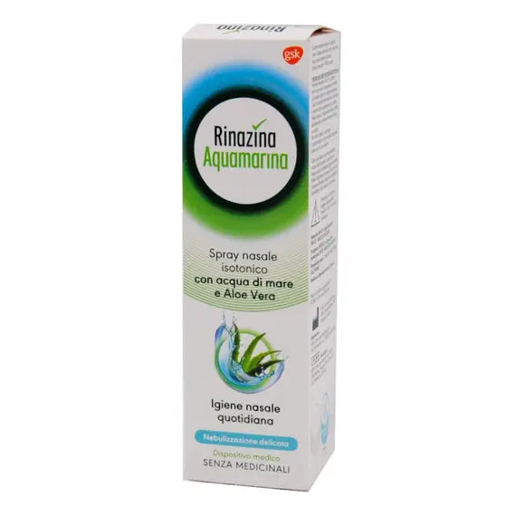 Rinazina Aquamarina Spray Nasale Isotonico +6 Anni 100 Ml | Acquista Online su Farmaclick