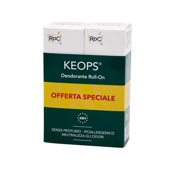 Roc Keops Deodorante Roll On Ipoallergenico Offerta Speciale 30ml X 2 | Acquista Online su Farmaclick