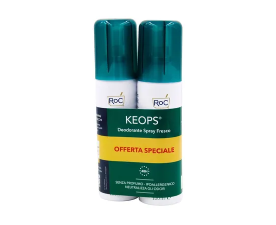 Roc Keops Deodorant Frisches Spray 48H 2X100 Ml Sonderangebot