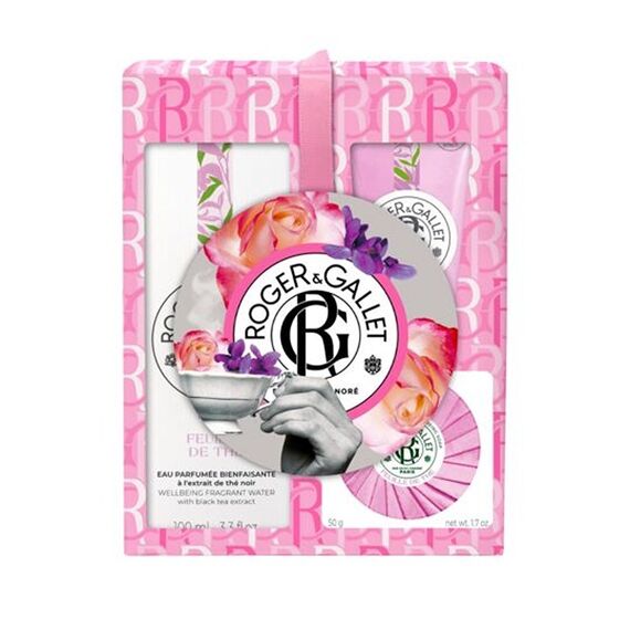 Roger & Gallet Feuille De The Cofanetto Regalo Acqua Profumata 100 Ml + Saponetta 50 Gr + Gel Doccia 50 Ml | Acquista Online su Farmaclick