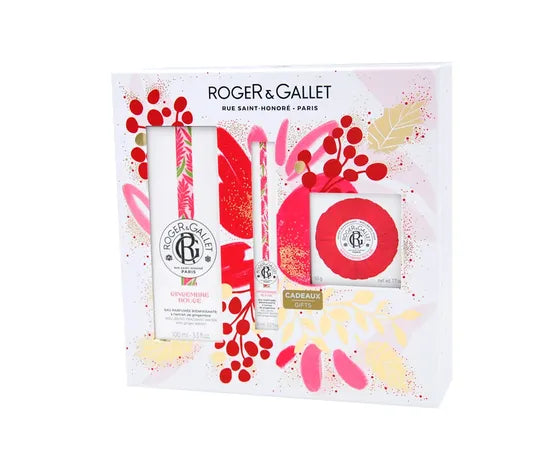 Roger & Gallet Cofanetto Gingembre Rouge Acqua Profumata + Mini Taglia + Saponetta Profumata