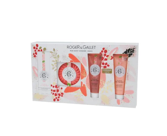 Roger & Gallet Cofanetto Fleur De Figuier Acqua Profumata + Gel Doccia + Latte Corpo + Saponetta Profumata