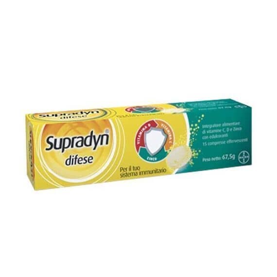 Supradyn Difese Integratore per il Sistema Immunitario 15 Compresse Effervescenti | Acquista Online su Farmaclick