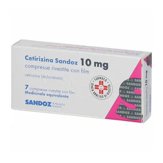 Cetirizina Sandoz 10mg 7 Compresse | Acquista Online su Farmaclick