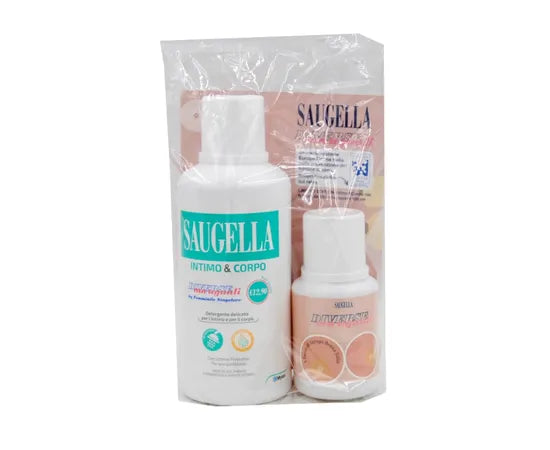 Saugella Intimo E Corpo 500 Ml + Omaggio Dispencer Intimo E Corpo 100 Ml Diverse Ma Uguali Limited Edition