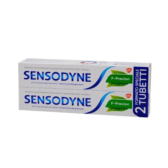 Sensodyne F Previon Dentifricio Protezione Denti Sensibili 2 Tubetti da 75 Ml | Acquista Online su Farmaclick