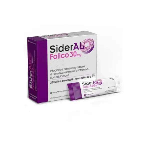 Sideral Folico 30 Mg 20 Bustine Orosolubili | Acquista Online su Farmaclick