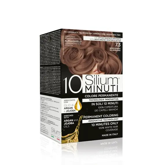 Silium 10 Minuti Colorazione Permantente con Olio di Argan Jojoba Color Biondo Dorato 7.3 | Acquista Online su Farmaclick