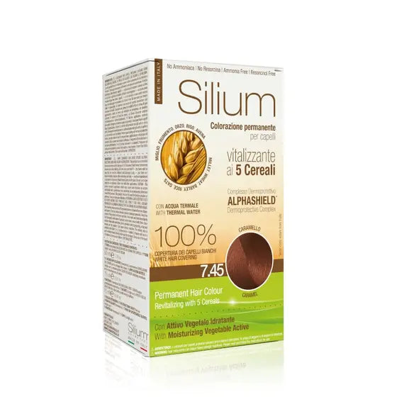 Silium Colorazione Permanente per Capelli Vitalizzante Ai 5 Cereali 7.45 Caramello | Acquista Online su Farmaclick